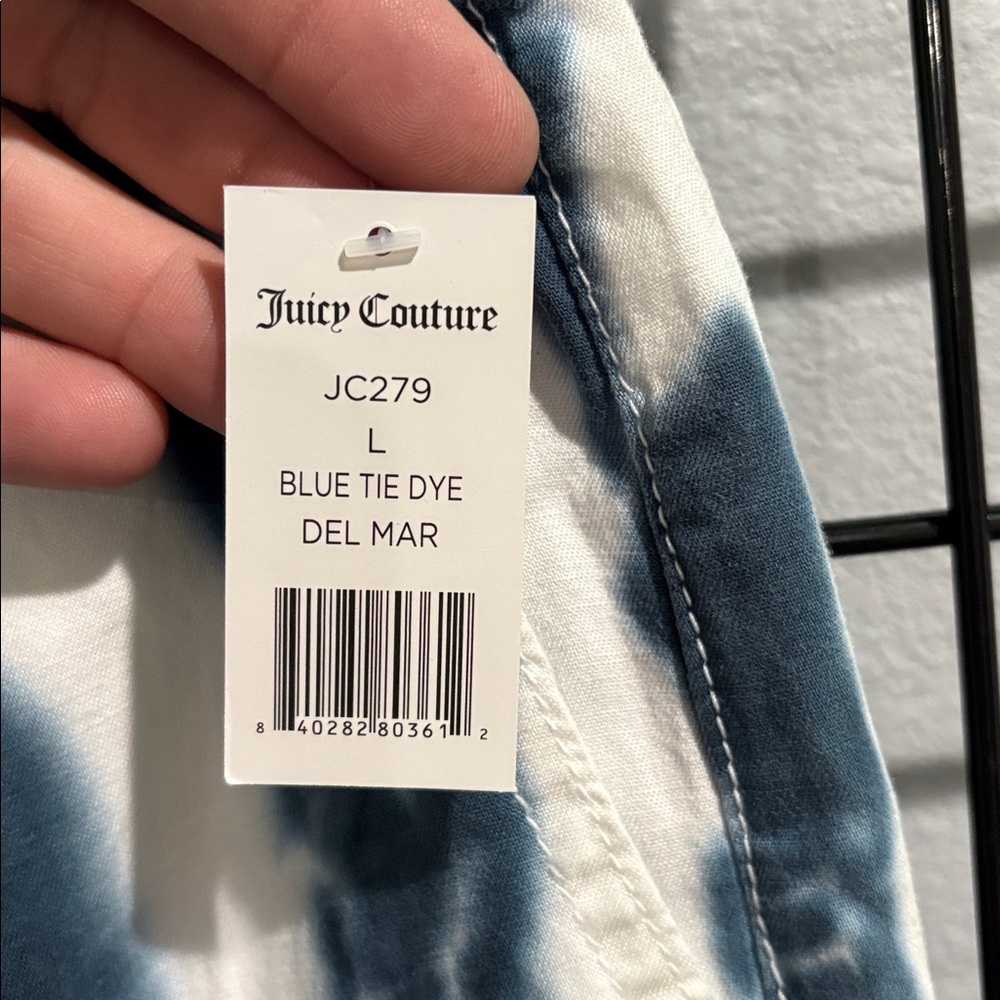 Juicy Couture Blue and White Tie-Dye Pants - Picture 3 of 8